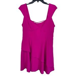NWT City Studio | Girls‎ Pink Sheath Short V Neck Sleeveless Zipper Dress 17